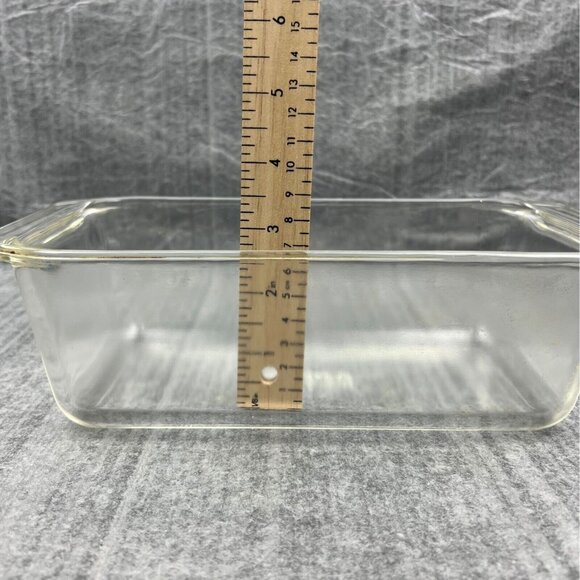 🟢 2/$25‎ ~ PYREX #213 Clear Baking Dish 22x12x7 cm 2.0L USA Vintage - Picture 7 of 7